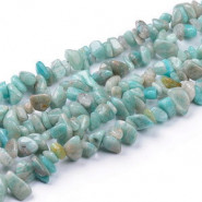 Chips stone Perlen ± 5x8mm Brazil Amazonite - Turquoise mint green